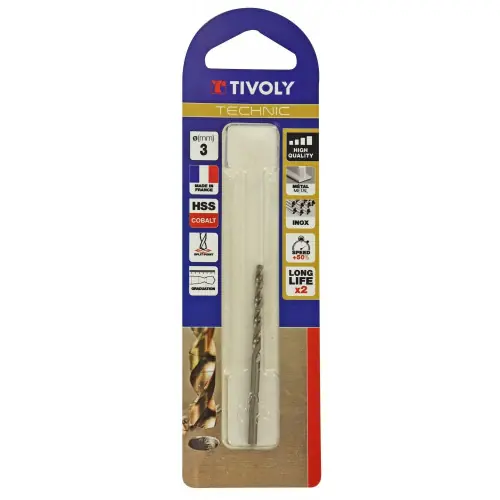 Nouvel Arrivage Foret métaux technic slr, diam. 3 x 16 cm – TIVOLY