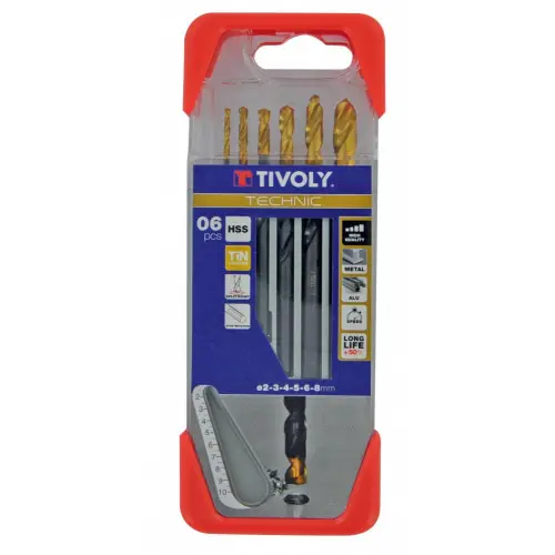 Lot de 6 forets à métal, TIVOLY, diam.2 à 8 mm – TIVOLY Affaire À Saisir