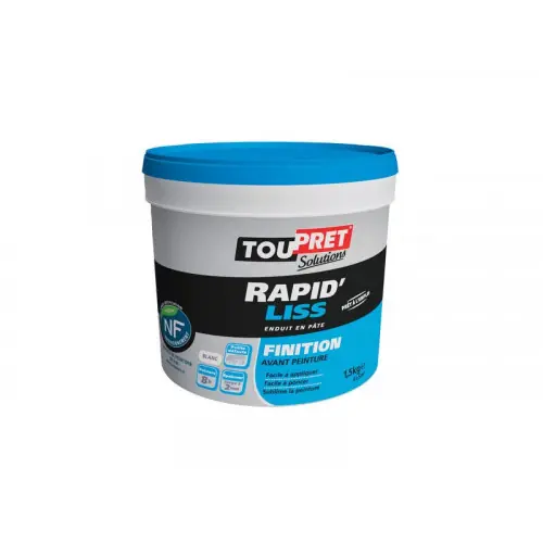 Enduit De Lissage 1.5 Kg En Pâte, Pour Mur / Plafond Intérieu – Toupret Meilleure Vente