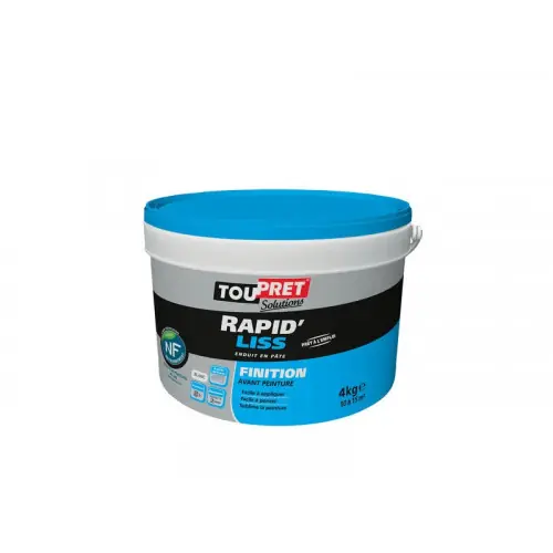 Quantité Limitée Enduit De Lissage 4 Kg En Pâte, Pour Mur / Plafond Intérieur – Toupret