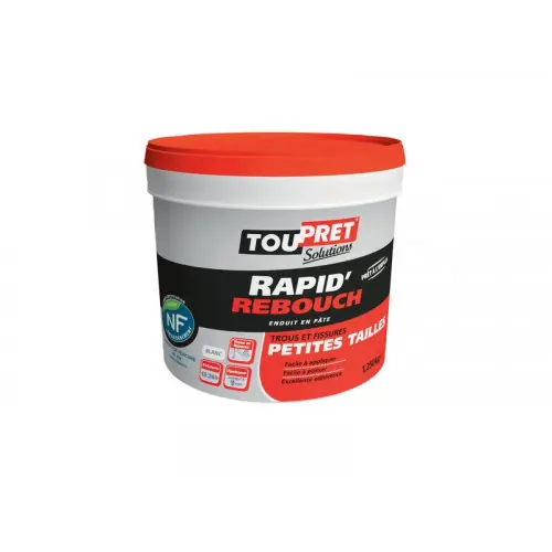 Seulement Aujourd&rsquo;hui Enduit De Rebouchage 1.25 Kg En Pâte, Pour Mur / Plafond I – Toupret