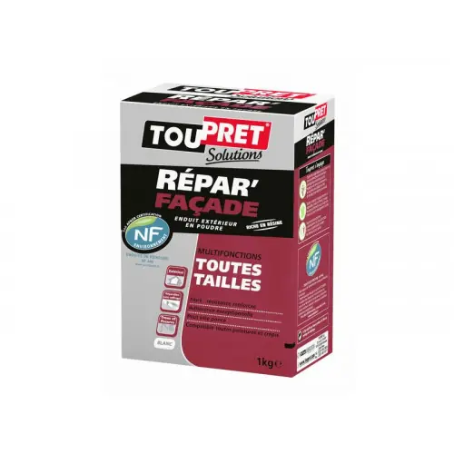 Prix Bas Enduit De Rebouchage Façade 1 Kg En Poudre, Pour Façade Extérieur – Toupret