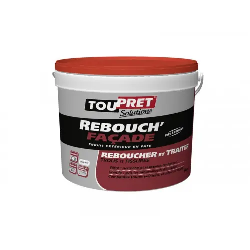 Authentique Enduit De Rebouchage Façade 5 Kg En Poudre, Pour Façade Extérieur – Toupret