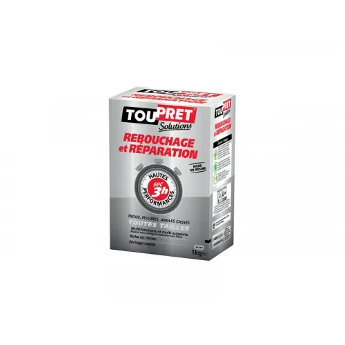 Remise Enduit De Rebouchage Haute Performance 1Kg En Poudre Mur/Plafond – Toupret
