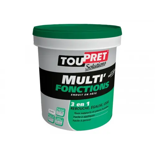 Enduit Multifonction 1.25 Kg En Pâte, Pour Mur / Plafond Intérieur – Toupret Petit Prix