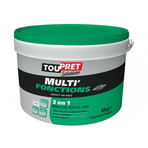 Meilleur Prix Enduit Multifonction Multi Fonctions 4 Kg En Pâte, Pour Mur/Plafond In – Toupret