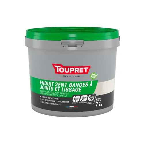 Enduit pour bande a joint en pate TOUPRET 7 kg – Toupret Réduction