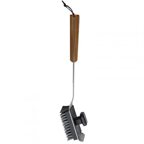 Brosse de nettoyage pour barbecue – manche bois – Traeger Super Prix
