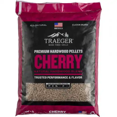 Pellets pour barbecue Cherry – Sac de 9 kg – 100% naturel – Traeger Prix Promo