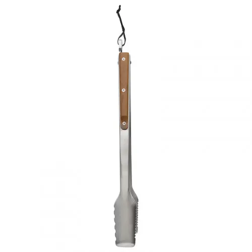 Offre Limitée Pince en acier inoxydable pour barbecue – manche en bois – 42 cm – 0,5 kg – Traeger
