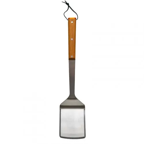 Achat Immédiat Spatule en acier inox pour barbecue – manche en bois – 43 cm – Traeger