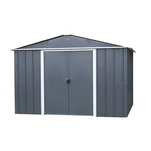 Vente Directe Abri Métal 1010AEYZ – S.H. T. 9,03 m² – H. 202cm – Anthracite – Trigano