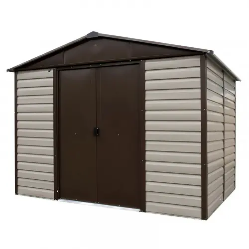 Expédition Rapide Abri Métal 106TBSL – S.H. T. 5,97 m² – H. 224cm – Gris chataîgne – Trigano