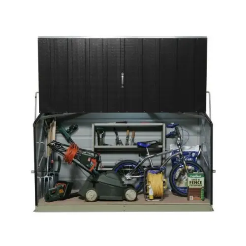 Coffre de rangement métal 1500L anthracite – 1,51m² utile – Storeguard – Trimetals Offre Spéciale