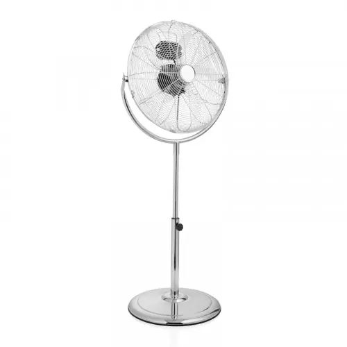 Ventilateur métallique sur pied à grande vitesse Diamètre 45 cm – Réglable en hauteur 99-135 cm – Tristar Remise