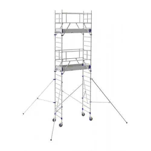 Meilleur Choix Echafaudage roulant TOTEM 2 LINE 180 4m85 plancher (6m85 travail) - Tubesca-Comabi