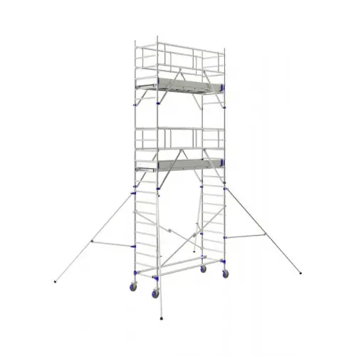 Acheter Direct Echafaudage roulant TOTEM 2 LINE 250 4m90 plancher (6m90 travail) - Tubesca-Comabi
