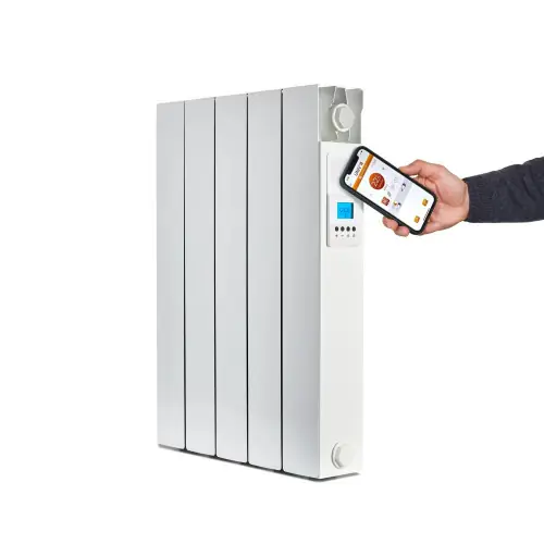 Radiateur électrique connecté - Volupta blanc - 1000 W - Inertie sèche - Horizontal - UNIV‘R CHAUFFAGE Retour Gratuit