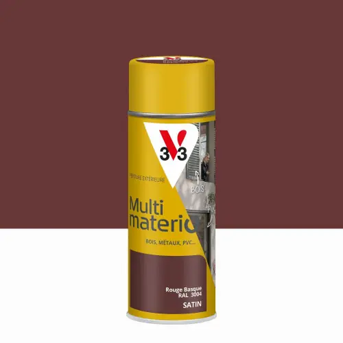 Bombe de peinture Multimaterio V33 rouge basque satine 400 ml – V33 Affaire À Saisir