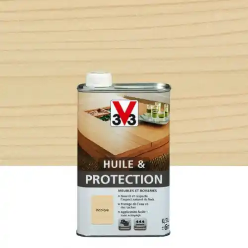 Bon Plan Huile et protection meuble et objet V33 incolore mat 0.5 l – V33