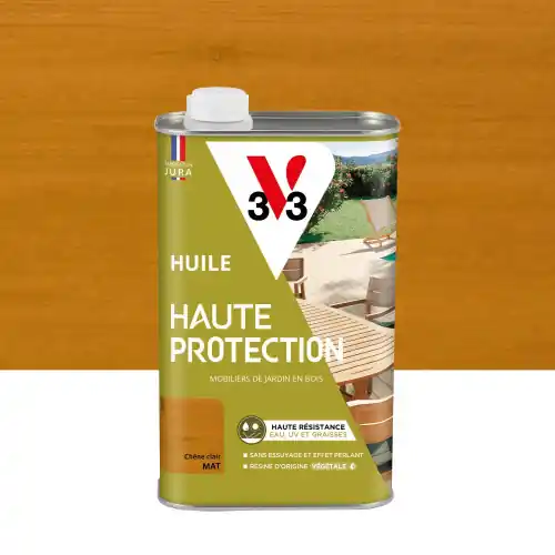Offre Spéciale Huile pour bois extérieur V33 haute protection chêne clair mat 1l - V33