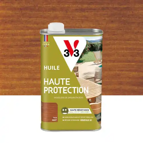 Must-Have Huile pour bois extérieur V33 Haute protection teck mat 1 l - V33