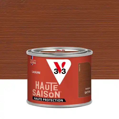 Lasure V33 Haute saison 8 ans acajou satiné 0.125 l - V33 Commander Vite