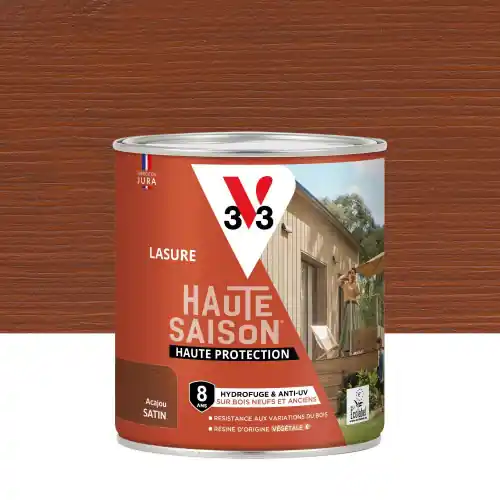 Lasure V33 Haute saison 8 ans acajou satiné 0.75 l - V33 Offre Limitée
