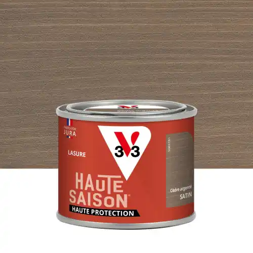 Lasure V33 Haute saison 8 ans cèdre blanc satiné 0.125 l - V33 Dernière Chance