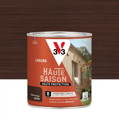 Usine Directe Lasure V33 Haute saison 8 ans chêne clair satiné 0.75 l - V33