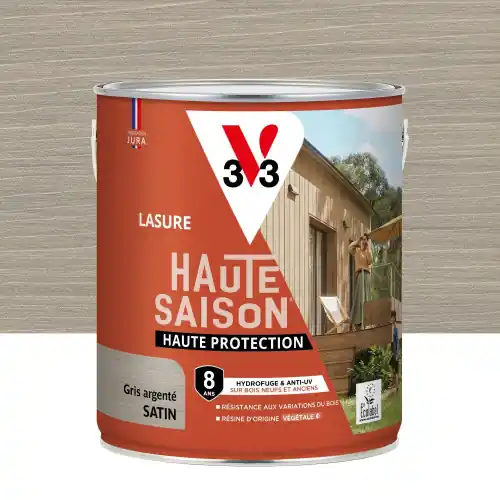Meilleure Vente Lasure V33 Haute saison 8 ans gris argent satiné 2.5 l - V33