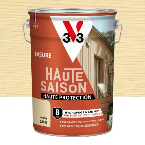 Affaire À Saisir Lasure V33 Haute saison 8 ans incolore satiné 5 l – V33