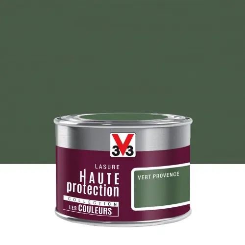 Lasure V33 HP LES COULEURS 8 ans vert provence satiné 0.125 L - V33 Prix Promo