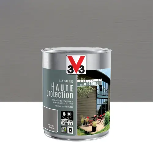 Offre Du Jour Lasure V33 Hp les opaques 8 ans poivre satiné 1 l - V33