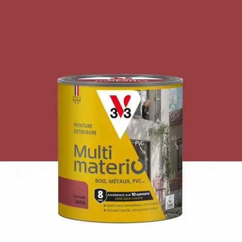 Peinture extérieure bois, fer, plastique V33 coccinelle satiné 0.5L - V33 Promotion Saisonnière