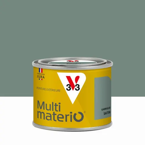 Peinture extérieure bois, fer, plastique V33 garrigue satiné 125ml - V33 Nouvel Arrivage