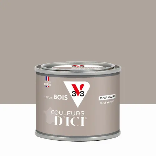 Bon Marché Peinture extérieure bois V33 Couleurs d‘ici, beige nature velours 0.125l – V33