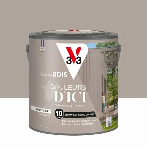 Offre Spéciale Peinture extérieure bois V33 Couleurs d‘ici, beige nature velours 2l - V33