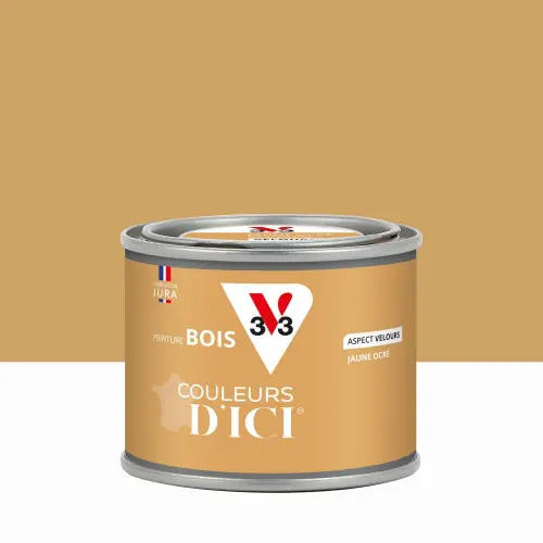 Peinture extérieure bois V33 Couleurs d‘ici, jaune ocré velours 0.125l - V33 Must-Have