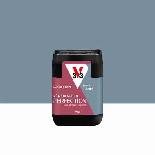 Must-Have Peinture meuble bleu denim mat V33 Rénovation cuisine et bain 0.075l - V33