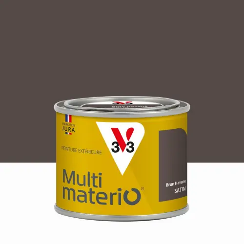 Peinture multimateriaux exterieure Multimaterio V33 brun havane satine 0.125 l - V33 Achetez Aujourd'hui