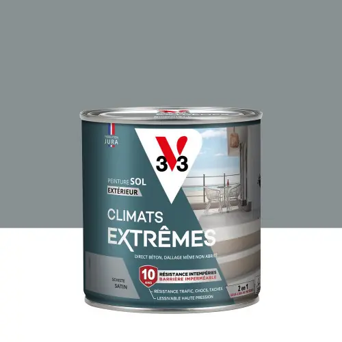 Quantité Limitée Peinture sol Climats extrêmes V33, schiste satiné, 0.5L – V33