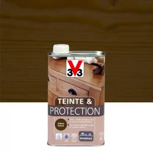 Affaire À Saisir Teinte et protection V33, 0.5 l, chêne foncé mat - V33