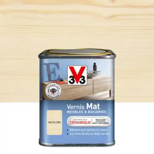 Paiement Sécurisé Vernis meuble et objet V33, incolore mat, 0.25l - V33