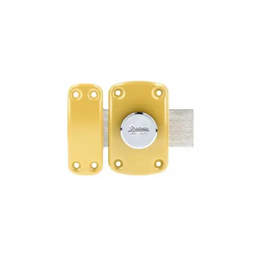 Prix Réduit Verrou VACHETTE CYCLOP à bouton et cylindre 5 goupilles diamètre 23 mm, longueur 40 mm, 3 clés, bronze - VACHETTE