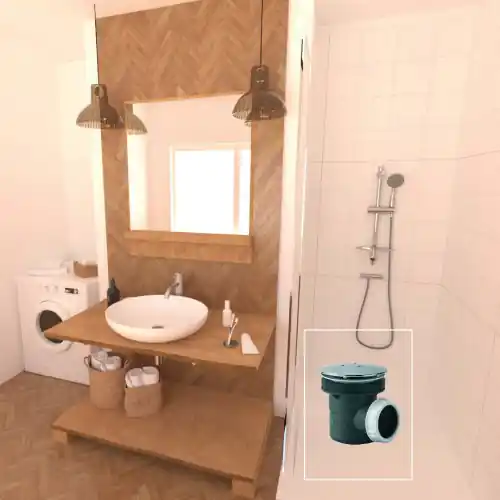 Bonde de douche pour receveur diam.60 sortie horizontal D40 – VALENTIN Produit De Marque