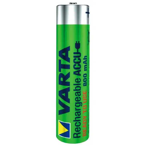 Authentique Piles rechargeables - 800 mah / 1,2 v carte de 4 lr03 / aaa - VARTA