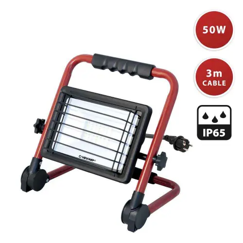 Prix Bas Projecteur WAINGRO LED SMD 50W avec support alu pliable et câble 3mt – VELAMP