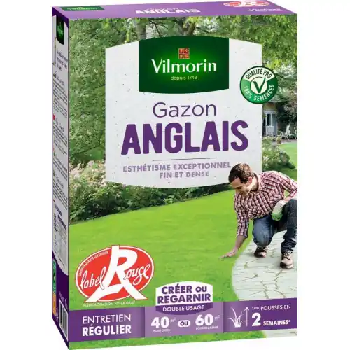 Gazon anglais VILMORIN, 1 kg, 40 m² – VILMORIN Soldes