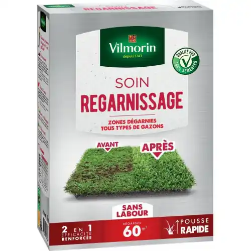 Solde Soin regarnissage 2 en 1, VILMORIN, 1 kg 60 m² – VILMORIN